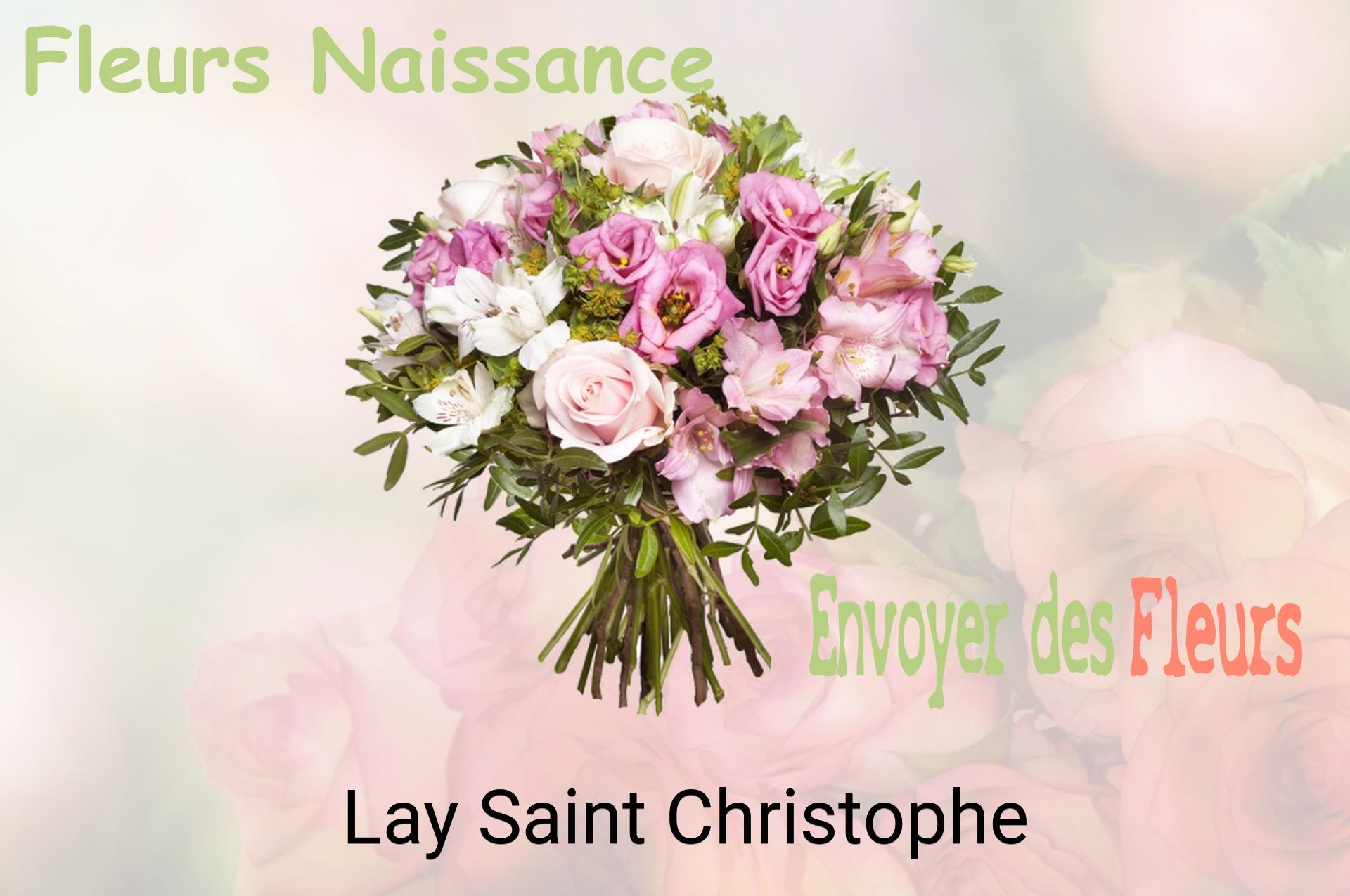 Bouquet de fleurs de naissance livré à Lay-Saint-Christophe